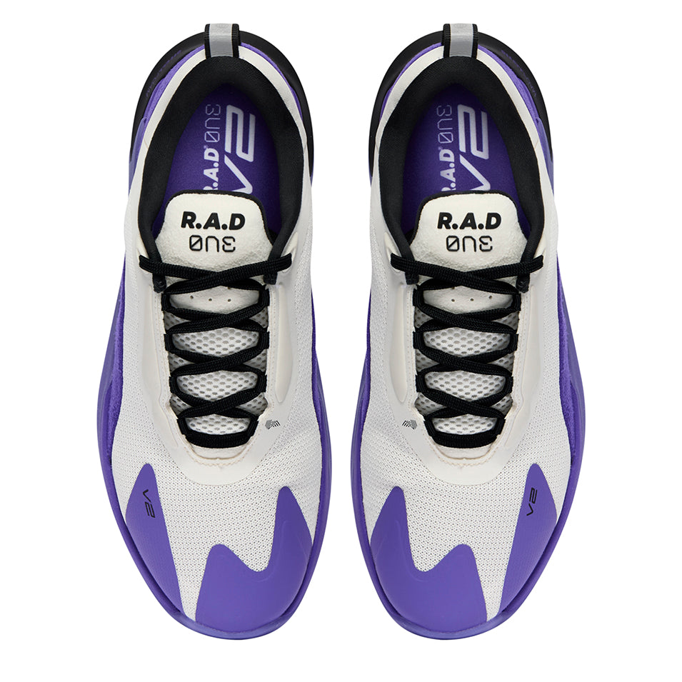 R.A.D® ONE V2 COURT PURPLE at R.A.D® - Performance Footwear . 06V2TOFUBLACKPURPLETOP