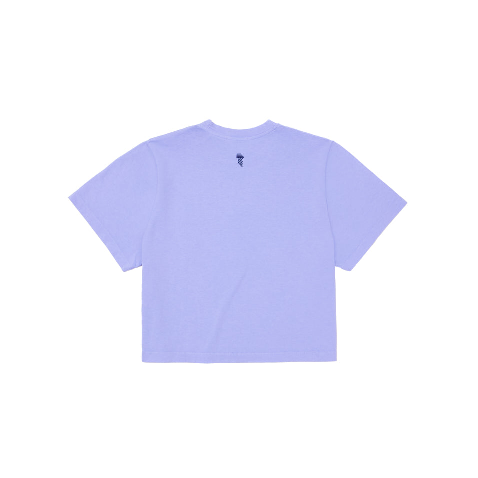 LOGO CROP TEE BABY LAV at R.A.D® - Performance Crop Tee . CROP_PRINTED_CROP_TEE_BABY_LAV_3 — View 2