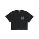 METAL CROP TEE BLACK at R.A.D® - Performance Crop Tee . METALCROP_BLACK_1