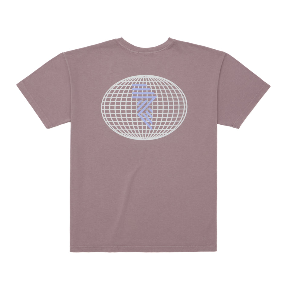 HEAVY™ 'R' GLOBE TEE DUST PURPLE at R.A.D® - Performance Tees . STANDARDSSTEE_PURPLEDOVE_2