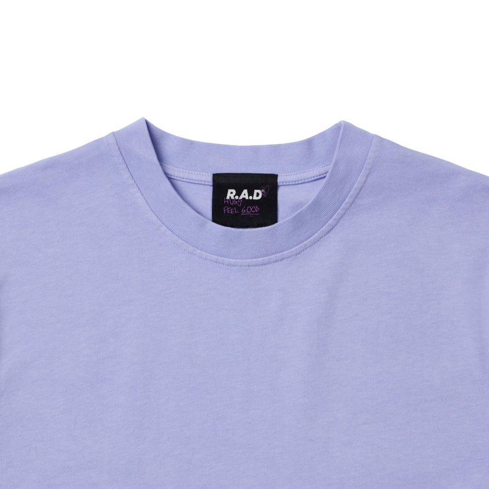 Lavender crop tee displayed in the product CROP TEE BABY LAV for stylish casual wear