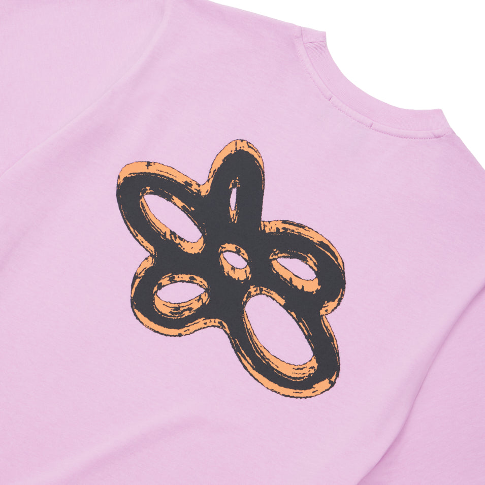 Pink shirt with abstract design from DBE CROP TEE SOFT PURPLE collection