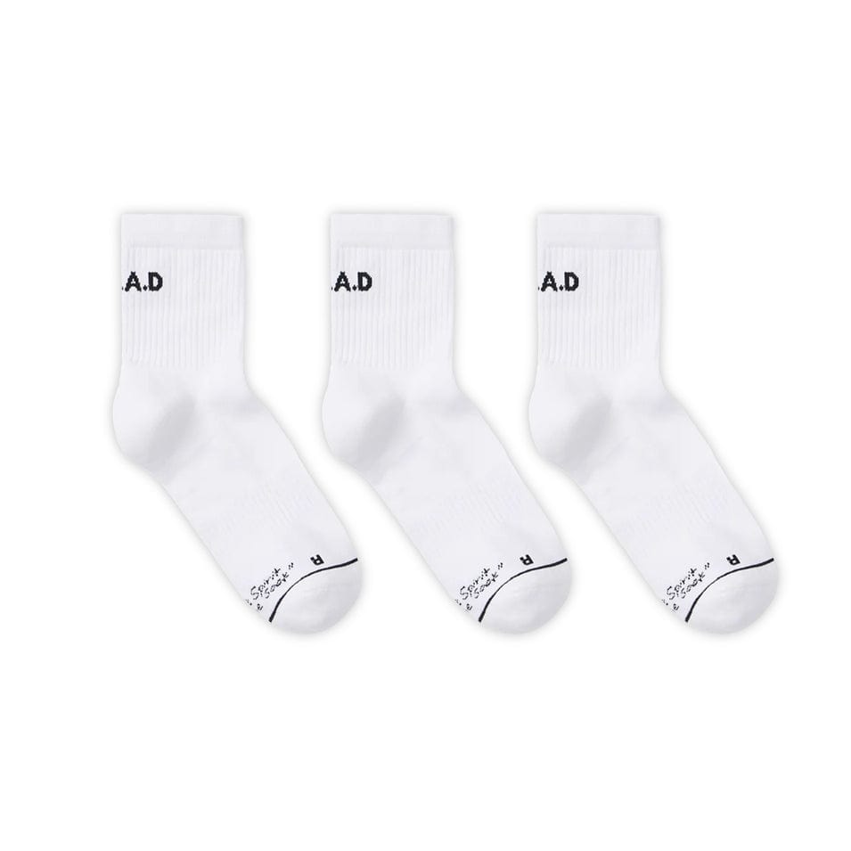 SHORTIE SOCK TRIPLE PACK WHITE at R.A.D® - Performance Socks . shortie-sock-triple-pack-white-socks-773