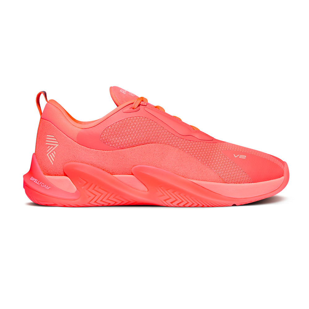 R.A.D® ONE V2 CORAL GLOW at R.A.D® - Performance Footwear . 01_V2_SUNSET_ORANGE_SIDE