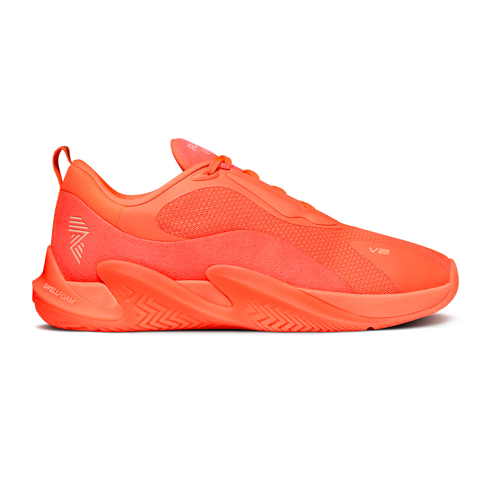 R.A.D® ONE V2 CORAL GLOW at R.A.D® - Performance Footwear . 0226-OV2ORO_RADV2V2_CADMIUM_ORANGESide_V2