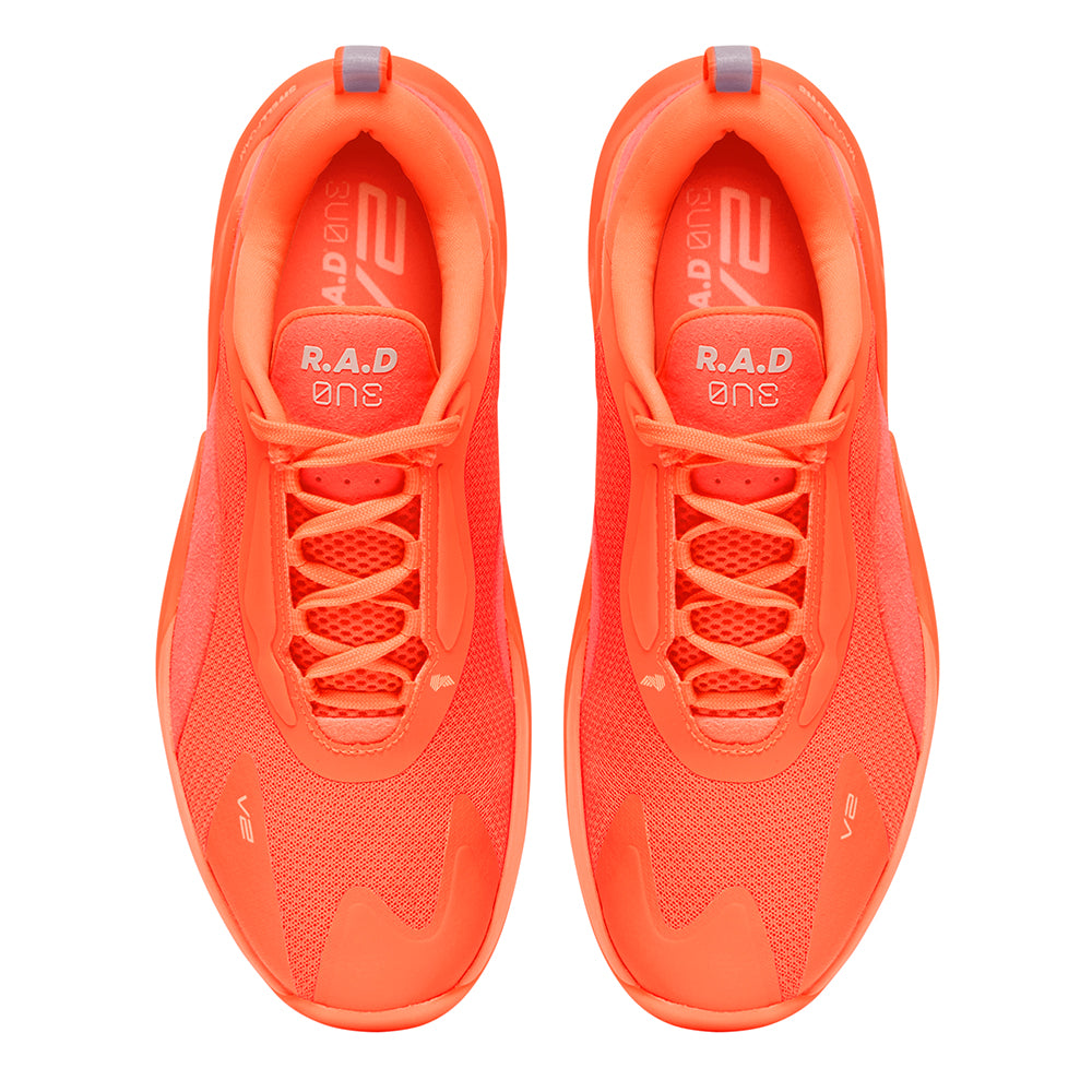 R.A.D® ONE V2 CORAL GLOW at R.A.D® - Performance Footwear . 0226-OV2ORO_RADv2V2_CADMIUM_ORANGETop_V2