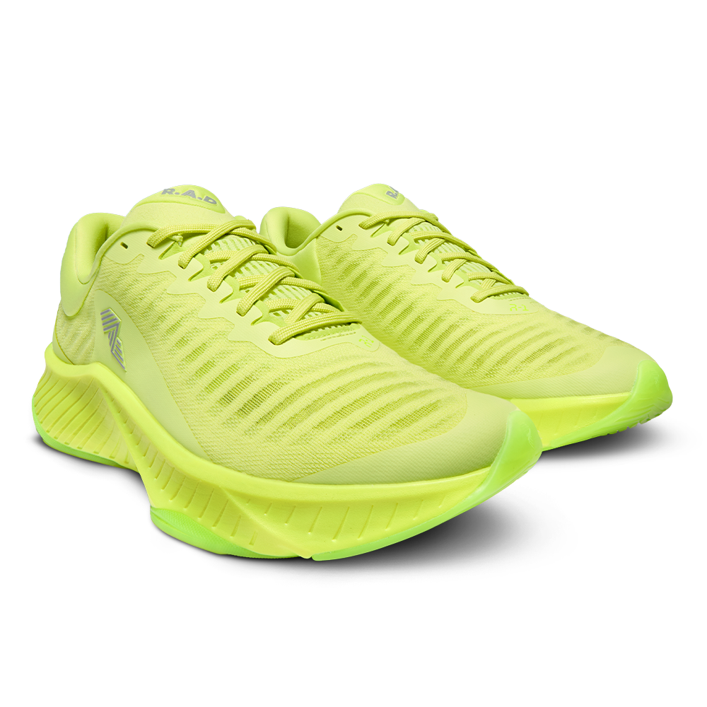 R.A.D® R-1 VIVID LIME at R.A.D® - Performance Footwear . 02_RAD_LIME_RUNNER_FRONT_1000X1000BG — View 2