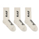 R.A.D® GENERAL SOCK TRIPLE PACK ANTIQUE WHITE / BLACK at R.A.D® - Performance Socks . 0326-GSAWBL3-LANTIQUEWHITE_6