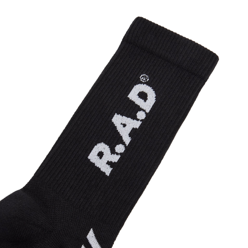 R.A.D® GENERAL SOCK TRIPLE PACK BLACK / WHITE at R.A.D® - Performance Socks . 0326-GSBLWH3-LBLACKWHITE_4