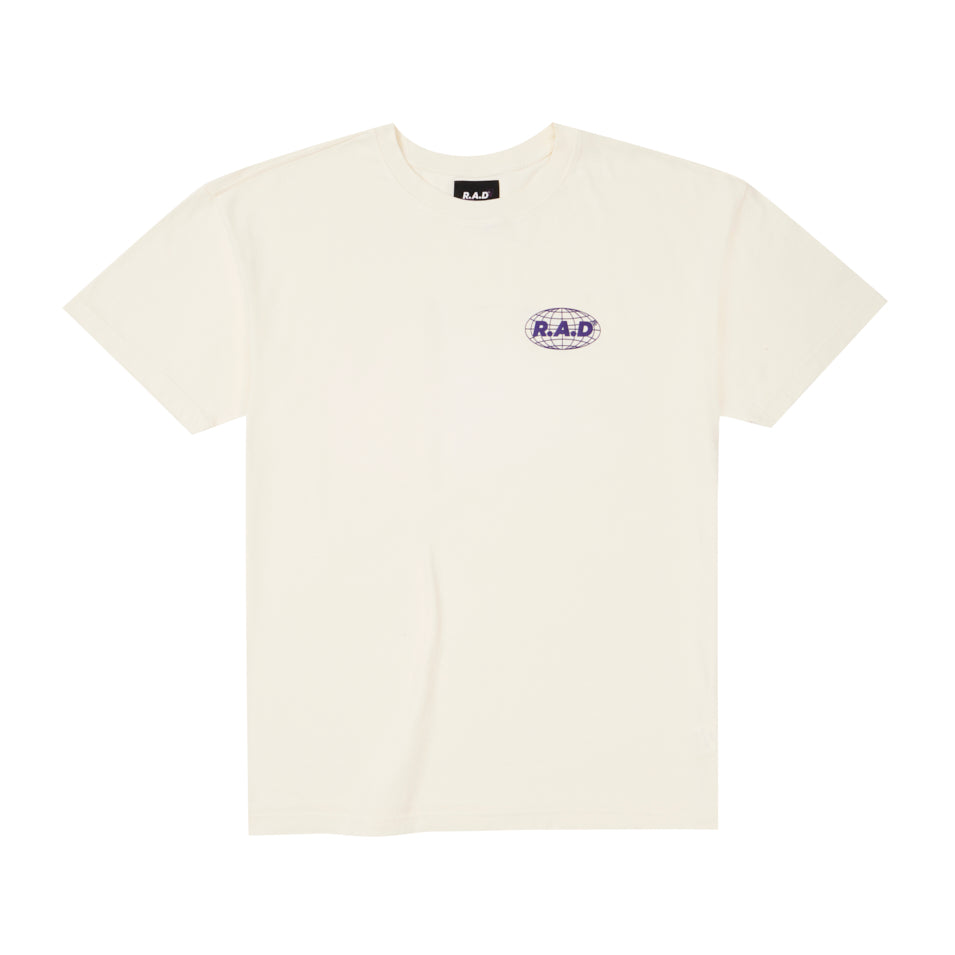 HEAVY™ GLOBE TEE OFF WHITE/PURPLE