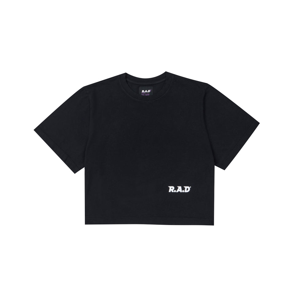 CROP 3XR.A.D® TEE BLACK — View 2