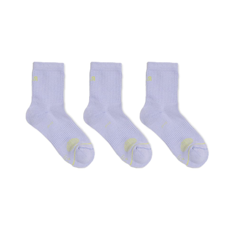 SHORTIE SOCK TRIPLE PACK BABY LAV