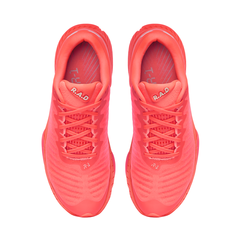 R.A.D® R-1 CORAL GLOW at R.A.D® - Performance Footwear . 06_R.A.D_SUNSETORANGE_R-1_ECOMM_TOP_eb6e6bf3-a4dc-43e3-ae97-f0be6d8dd73c