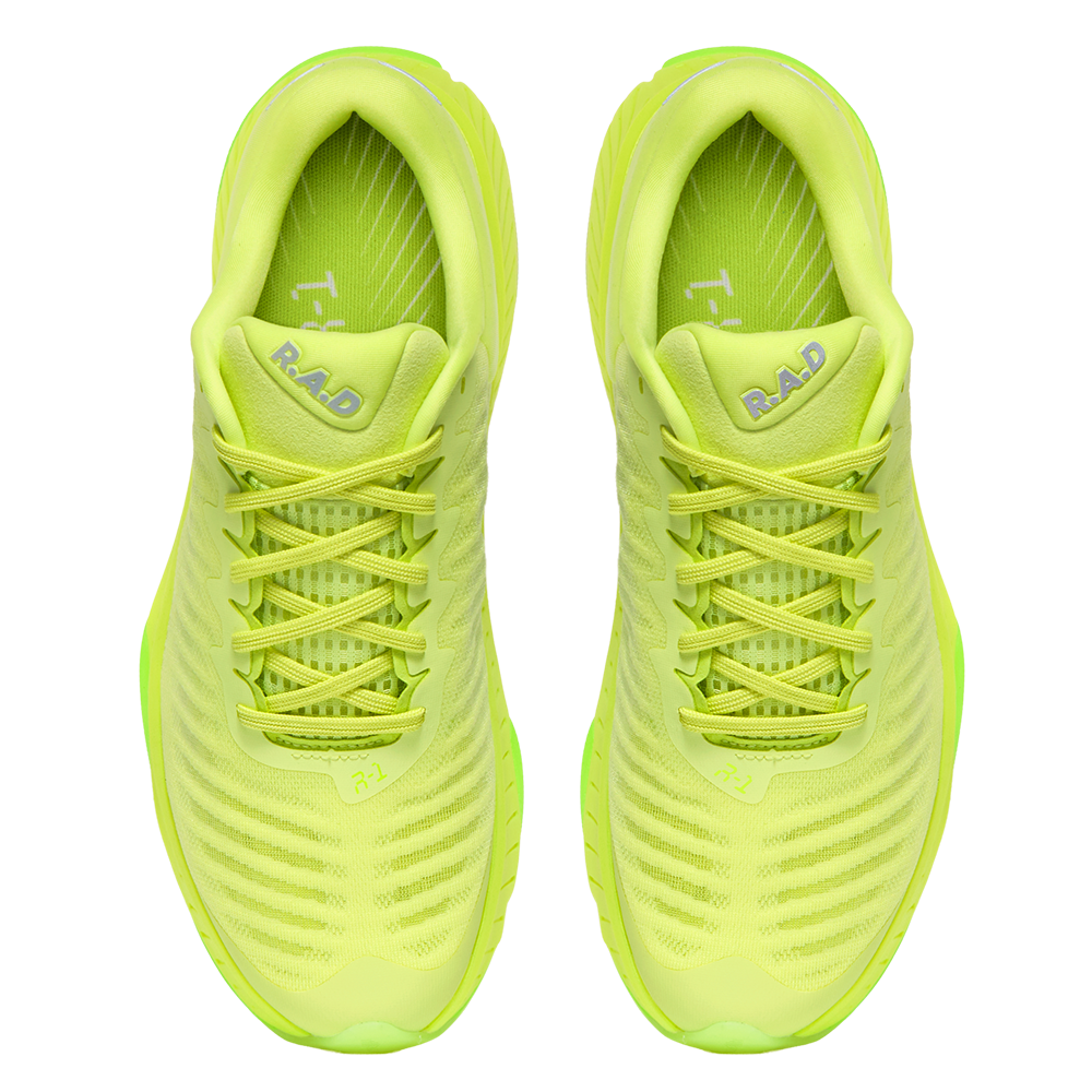 R.A.D® R-1 VIVID LIME at R.A.D® - Performance Footwear . 06_RAD_LIME_RUNNER_TOP_1000X1000BG