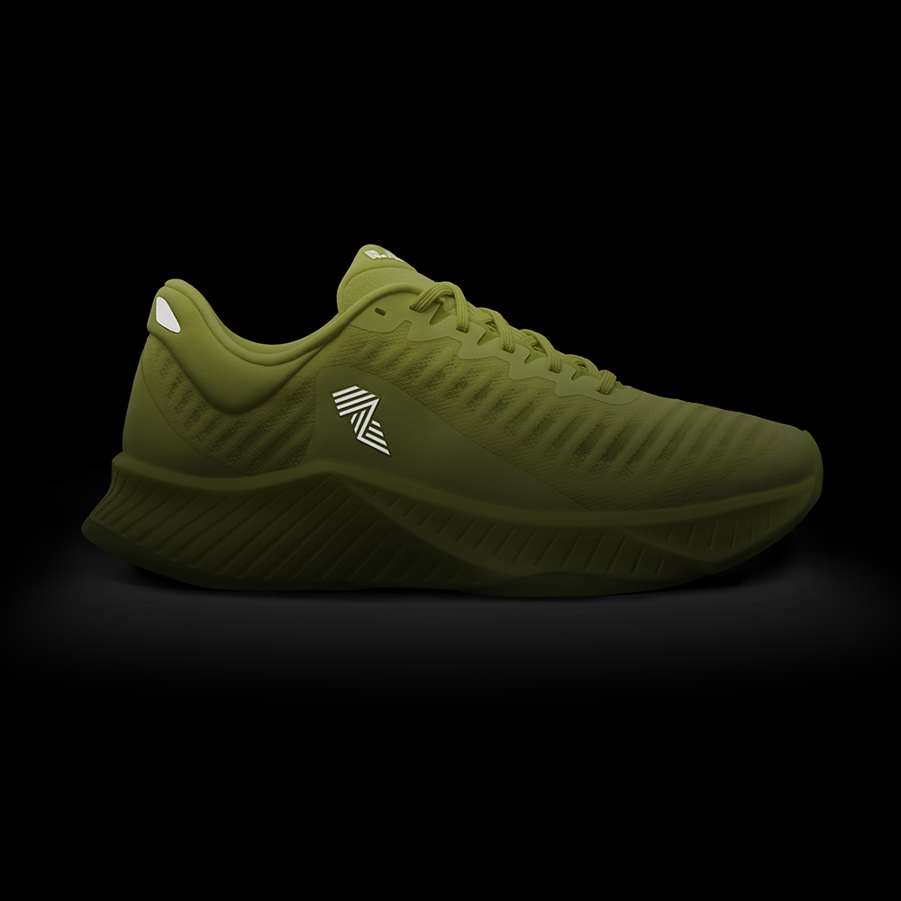 R.A.D® R-1 VIVID LIME at R.A.D® - Performance Footwear . 07_RAD_LIME_RUNNER_GLOW_1000X1000BG