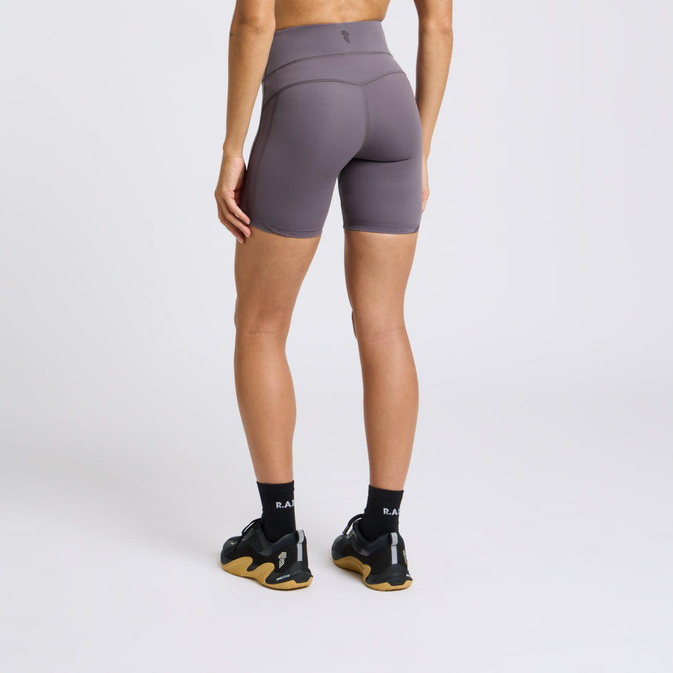 SUPEKNIT™ HIGH-RISE TRAINING SHORT 6” LILAC MAUVE at R.A.D® - Performance Shorts . 6INCHSHORTS_SHARK_0125-6SHLMA_2 — View 2