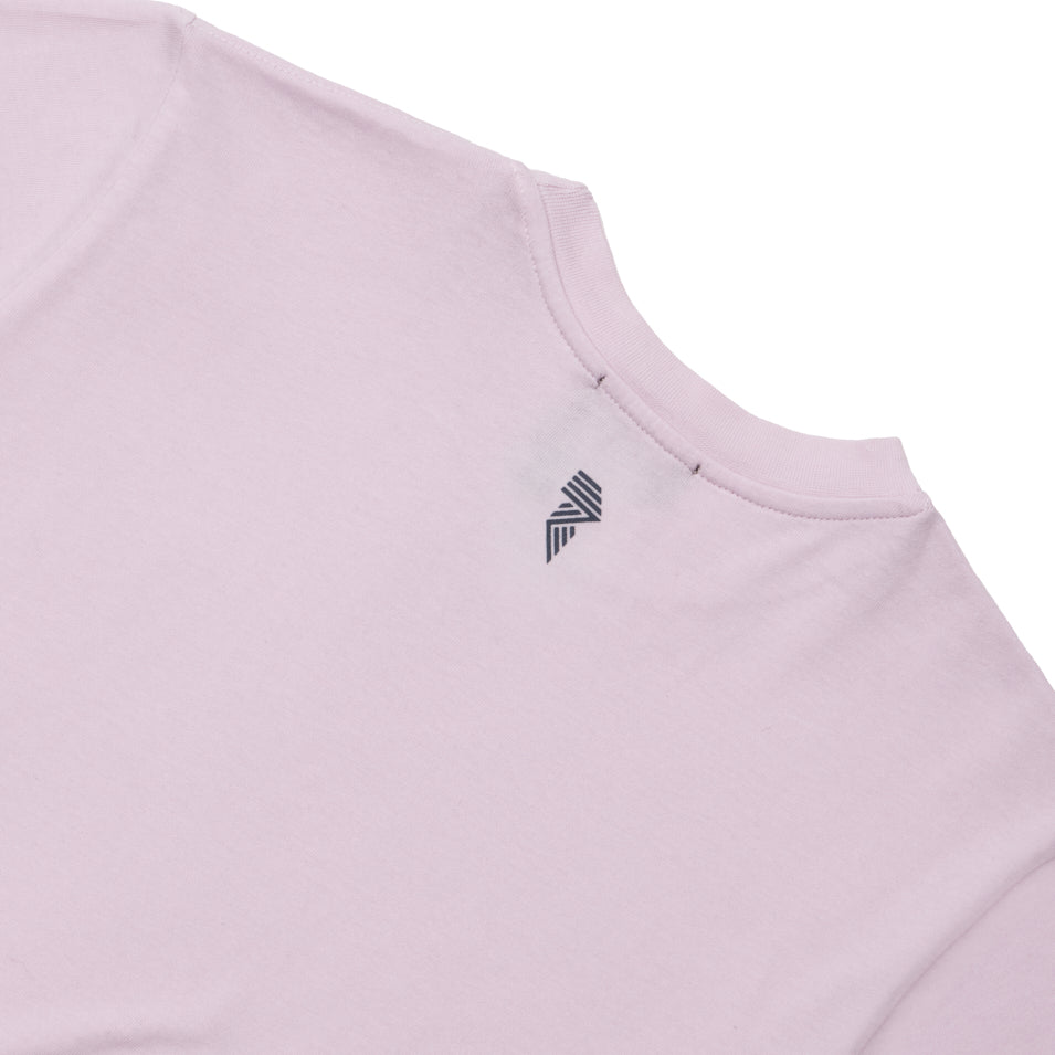 LOGO CROP TEE LAVENDER FOG