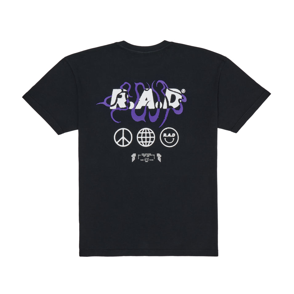 HEAVY™ ACID ATHLETICS TEE BLACK at R.A.D® - Performance Tees