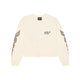 LONG SLEEVE GLOBE CROP TEE OFF WHITE at R.A.D® - Performance Long Sleeve Tees . GLOBESWOMENSLS_TOFU_0325-HSGL1OW_A