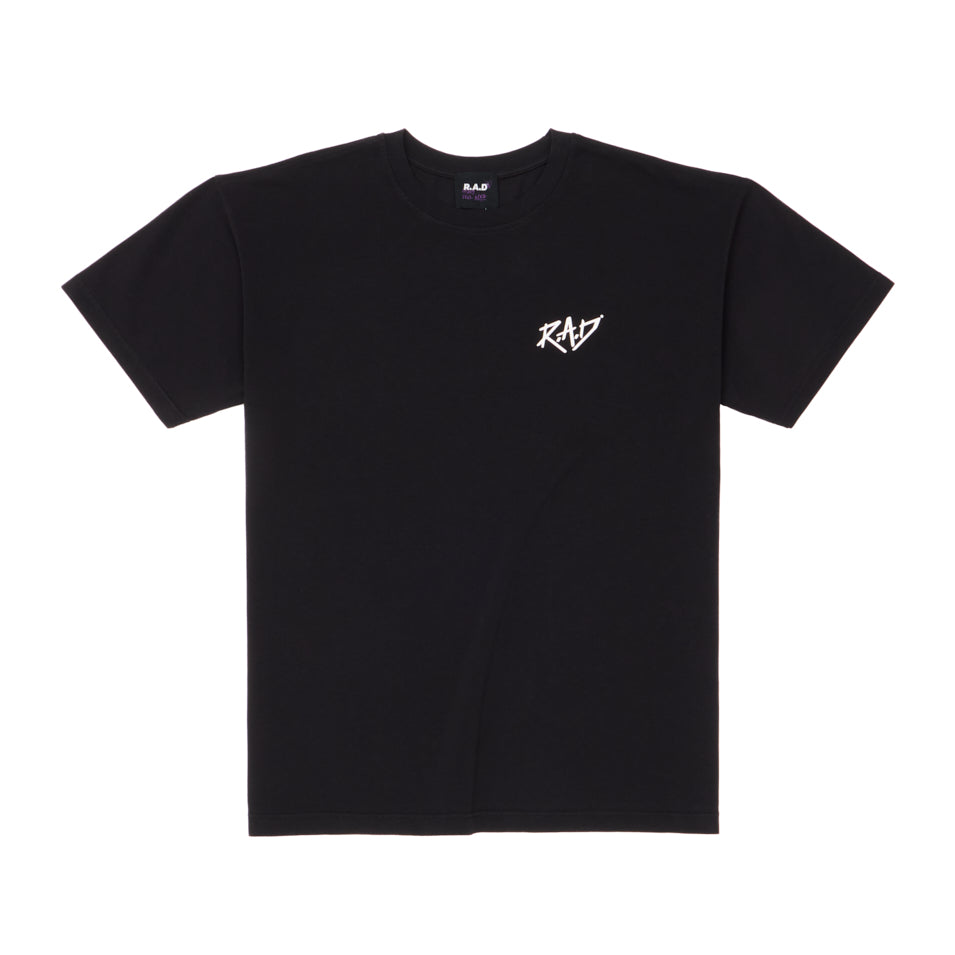 HEAVY™ GLOBE TEE BLACK at R.A.D® - Performance Tees . GLOBE_STANDARDSSTEE_BLACK_1