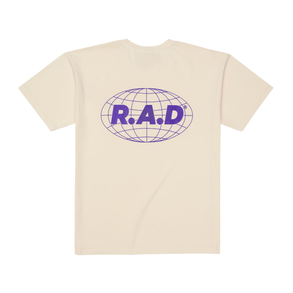 HEAVY™ GLOBE TEE OFF WHITE at R.A.D® - Performance Tees