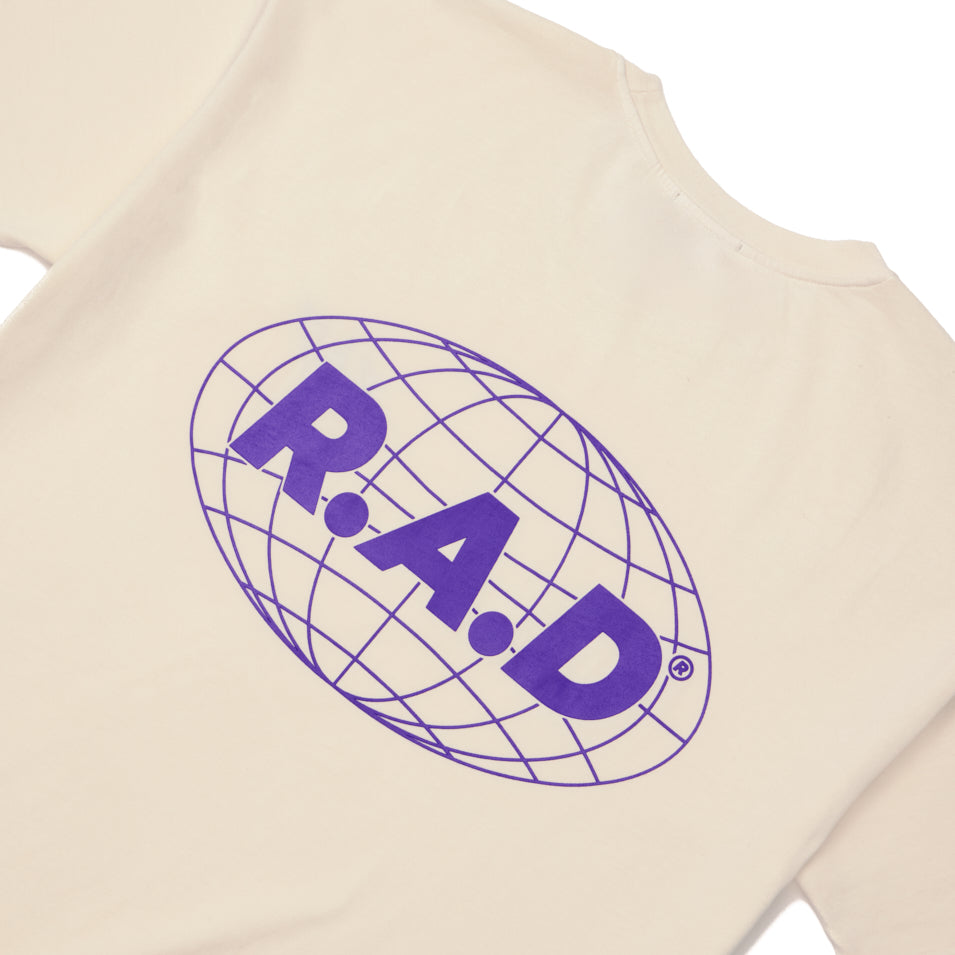 HEAVY™ GLOBE TEE OFF WHITE at R.A.D® - Performance Tees . GLOBE_STANDARDSSTEE_TOFU_4