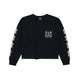 LONG SLEEVE METAL CROP TEE METAL BLACK at R.A.D® - Performance Long Sleeve Tees . GOTHICWOMENSLSCROP_BLACK_A