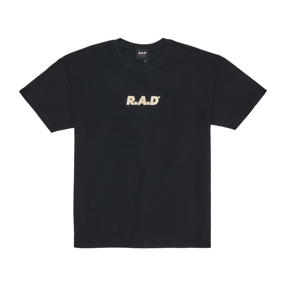 HEAVY™ STATIC 'R' TEE BLACK at R.A.D® - Performance Tees . HEAVYCREW_BLACK_1 — View 1
