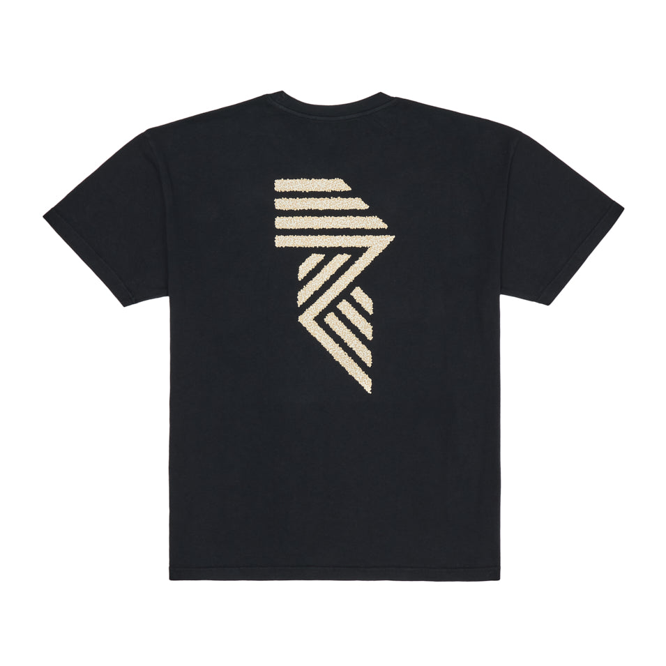 HEAVY™ STATIC 'R' TEE BLACK at R.A.D® - Performance Tees . HEAVYCREW_BLACK_2 — View 2