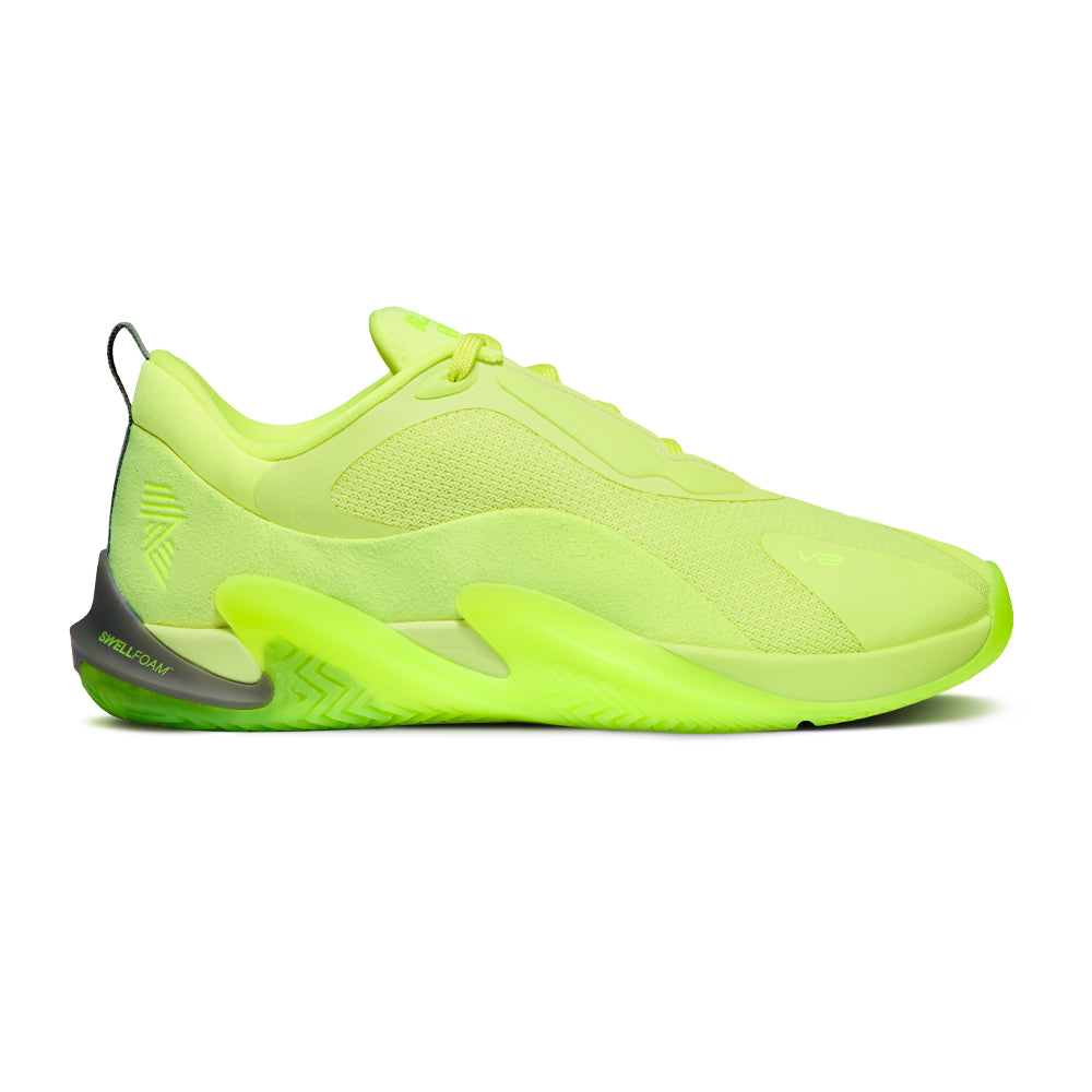 R.A.D® ONE V2 LIME ZEST at R.A.D® - Performance Footwear . RADV2MINIMAL_GRAY_VIVID_GREENSide