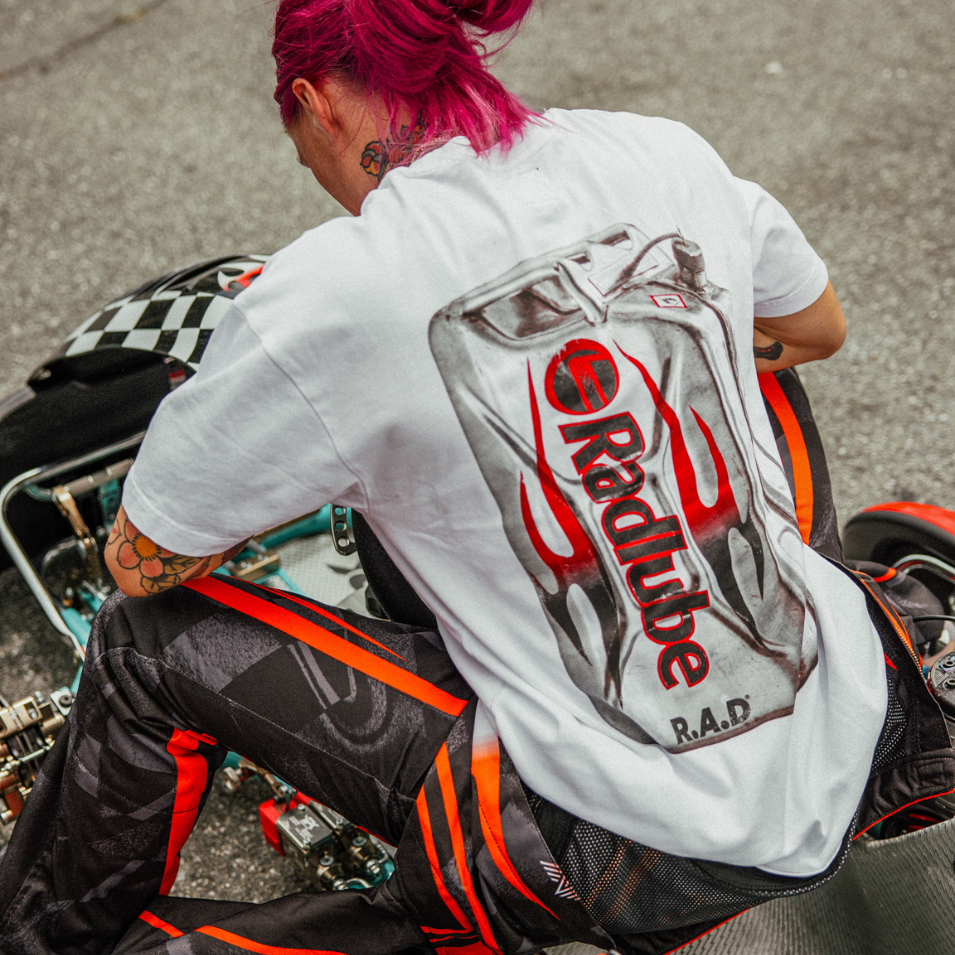 HEAVY™ JERRY CAN TEE WHITE at R.A.D® - Performance Tees . RAD_CFG26