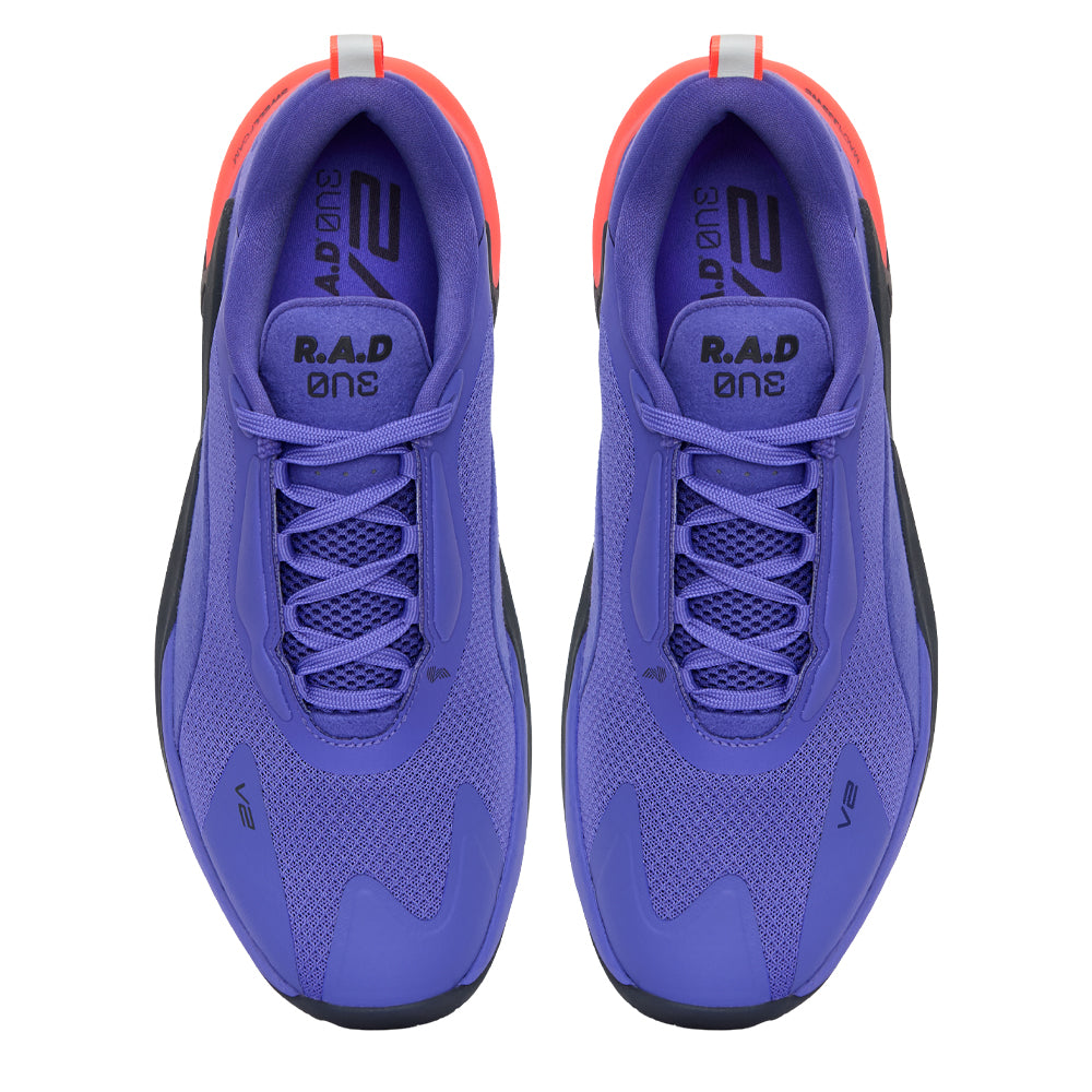 R.A.D® ONE V2 RACING BLUE at R.A.D® - Performance Footwear . RADv2BLUEIRISREFLSILVERTop