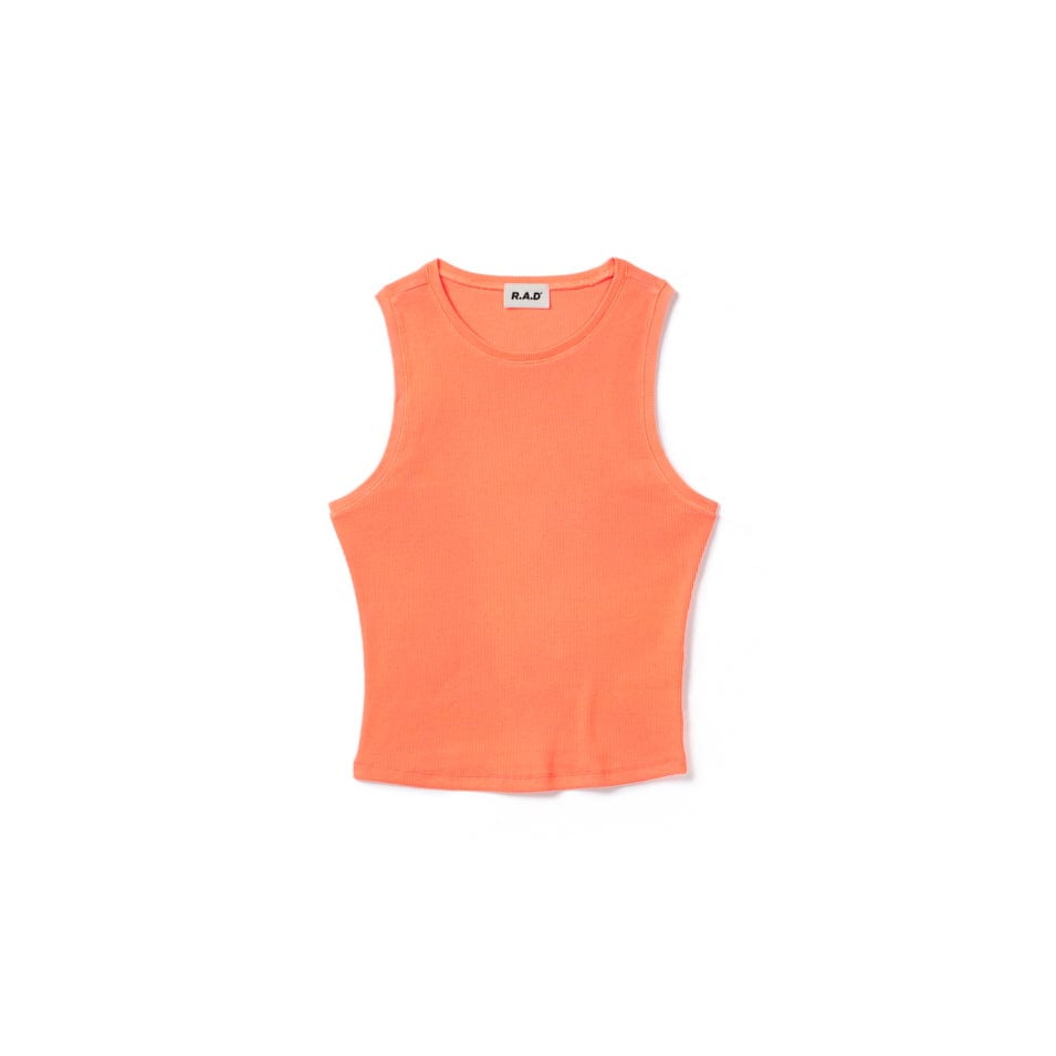 RIB TANK FLUORO ORANGE