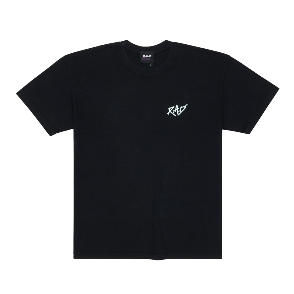 HEAVY™ GLOBE TEE BLACK at R.A.D® - Performance Tees . SKETCHGLOBE_BLACK_0325-HSGL1BL_A
