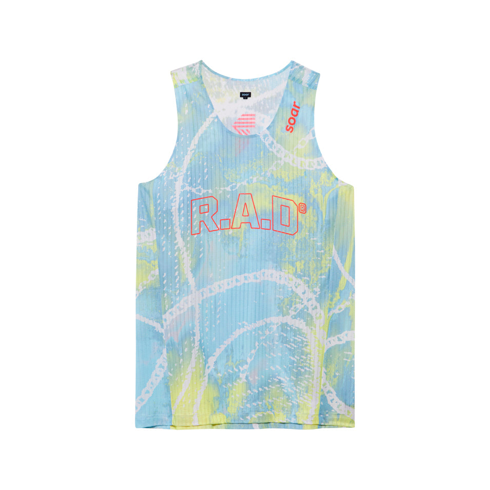 R.A.D® x SOAR RACE VEST SUNNY LIME at R.A.D® - Performance Running Vest . SS25-SCV2M-RAD1_SUNNYLIME_A