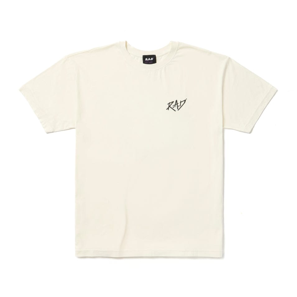 HEAVY™ SKETCH TEE OFF WHITE at R.A.D® - Performance Tees . STANDARD_SS_TEE_OFF_WHITE_1_45f1d21d-ece2-4b63-98f1-9a35816882a4 — View 1