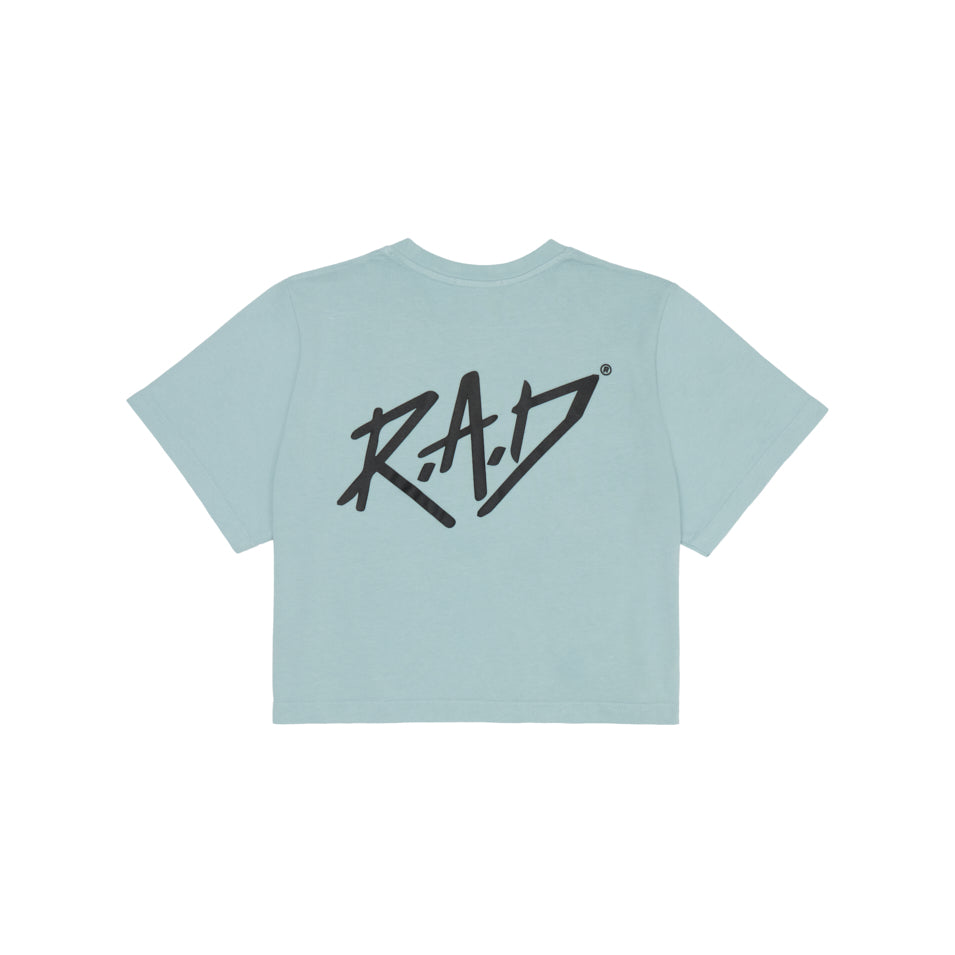 SKETCH CROP TEE ETHER at R.A.D® - Performance Crop Tee . STRIKECROP_ETHER_2