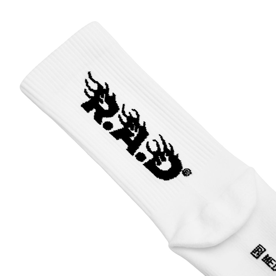 R.A.D® PERFORMANCE SOCK WHITE at R.A.D® - Performance Socks . WHITEGYMPERFORMANCESOCK_3
