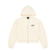 CROPPED ZIP SKETCH HOODIE OFF WHITE at R.A.D® - Performance Sweats . WOMENSCROPPEDZIPHOODIE_TOFU_0425-CZHSKOW_A