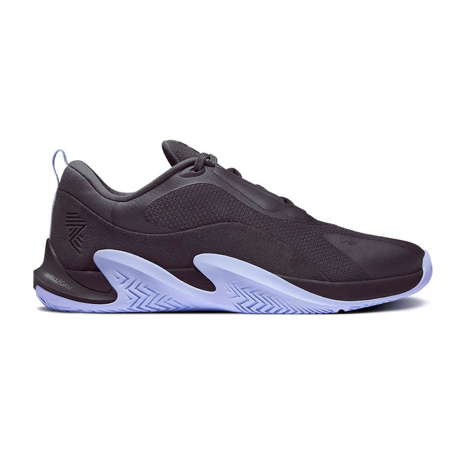 Dark athletic shoe with light-colored sole for R.A.D® ONE V2 BLACK TINT product
