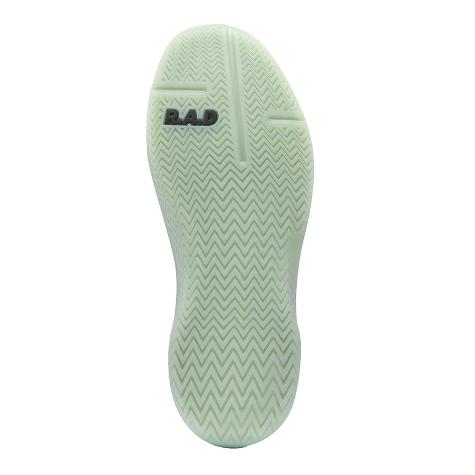 Shoe sole with zigzag pattern for R.A.D® ONE V2 Dragonfly Green footwear