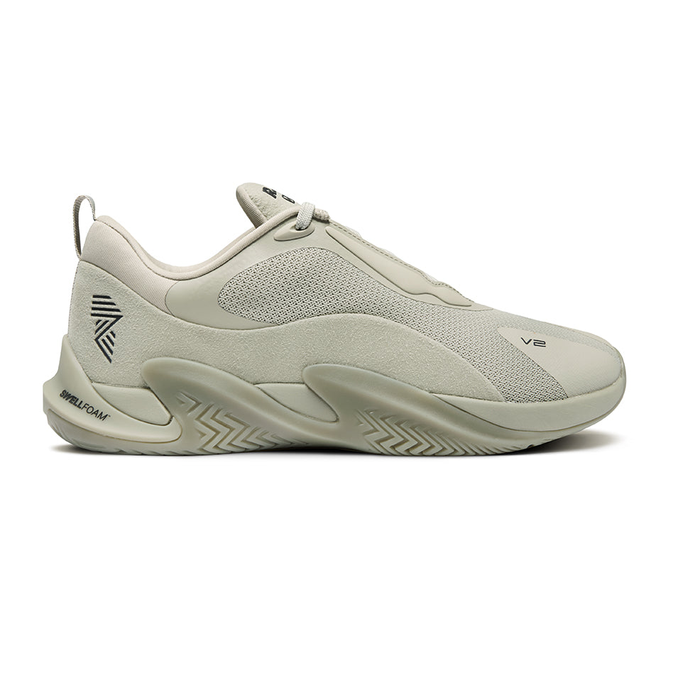 Beige athletic shoe R.A.D® ONE V2 DUST GREEN displayed for sports and casual wear