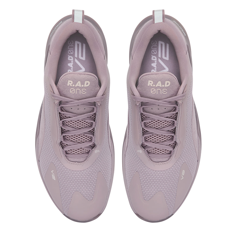 Pair of mauve running shoes from R.A.D® ONE V2 DUST PURPLE collection