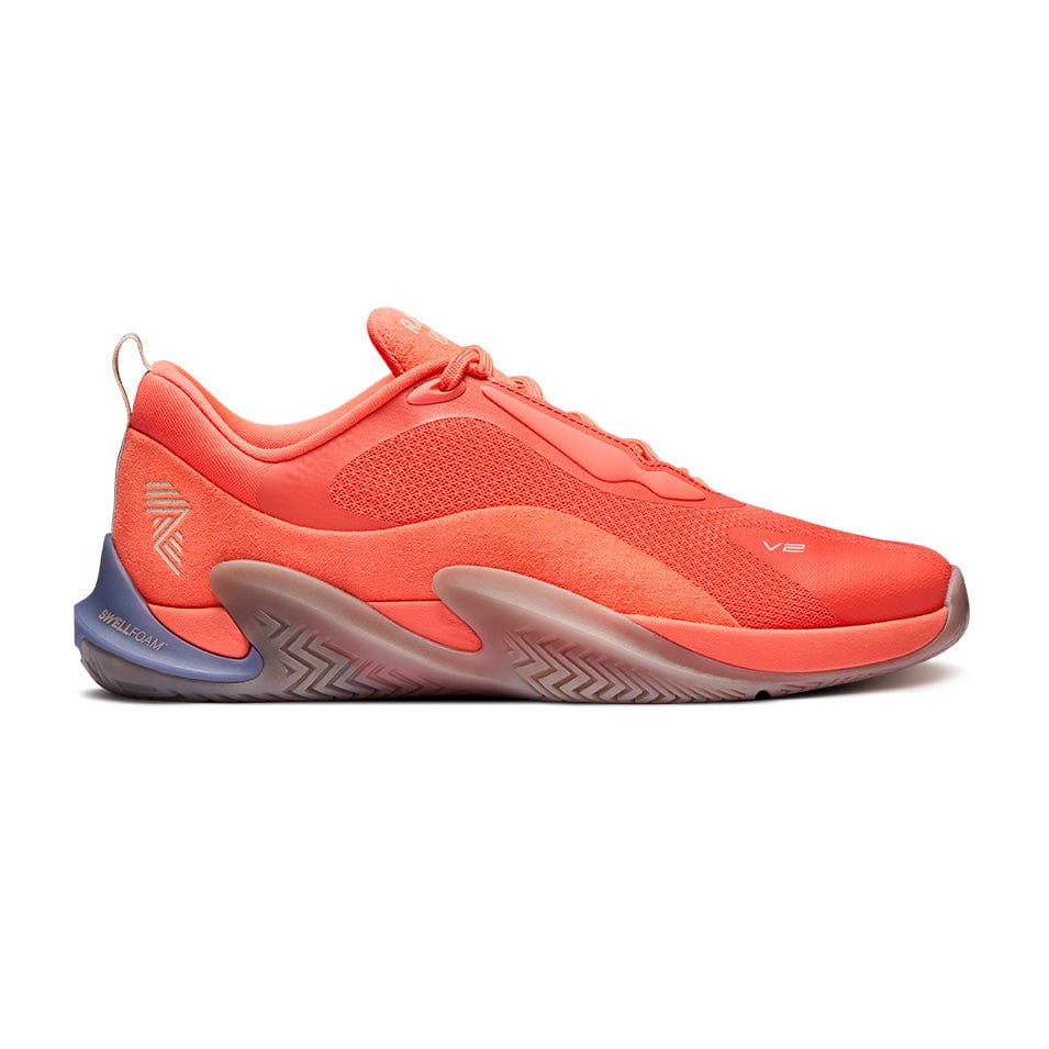 Coral-colored athletic shoe from R.A.D® ONE V2 HOT CORAL collection