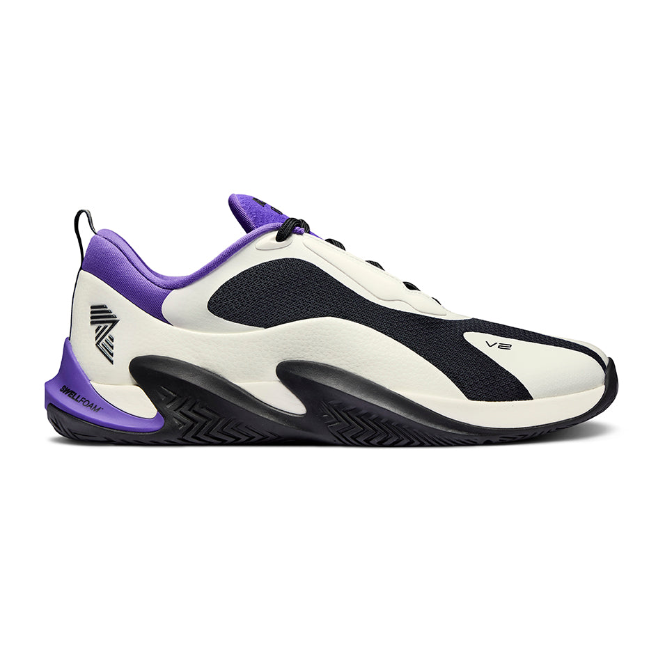 Black, white, and purple athletic shoe R.A.D® ONE V2 Panda Purple for optimal performance