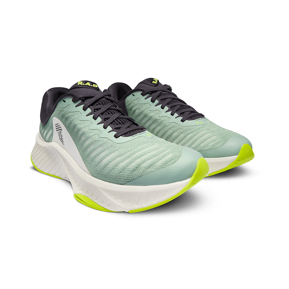 Light green R.A.D R-1 DRAGONFLY GLOW running shoes for active fitness footwear