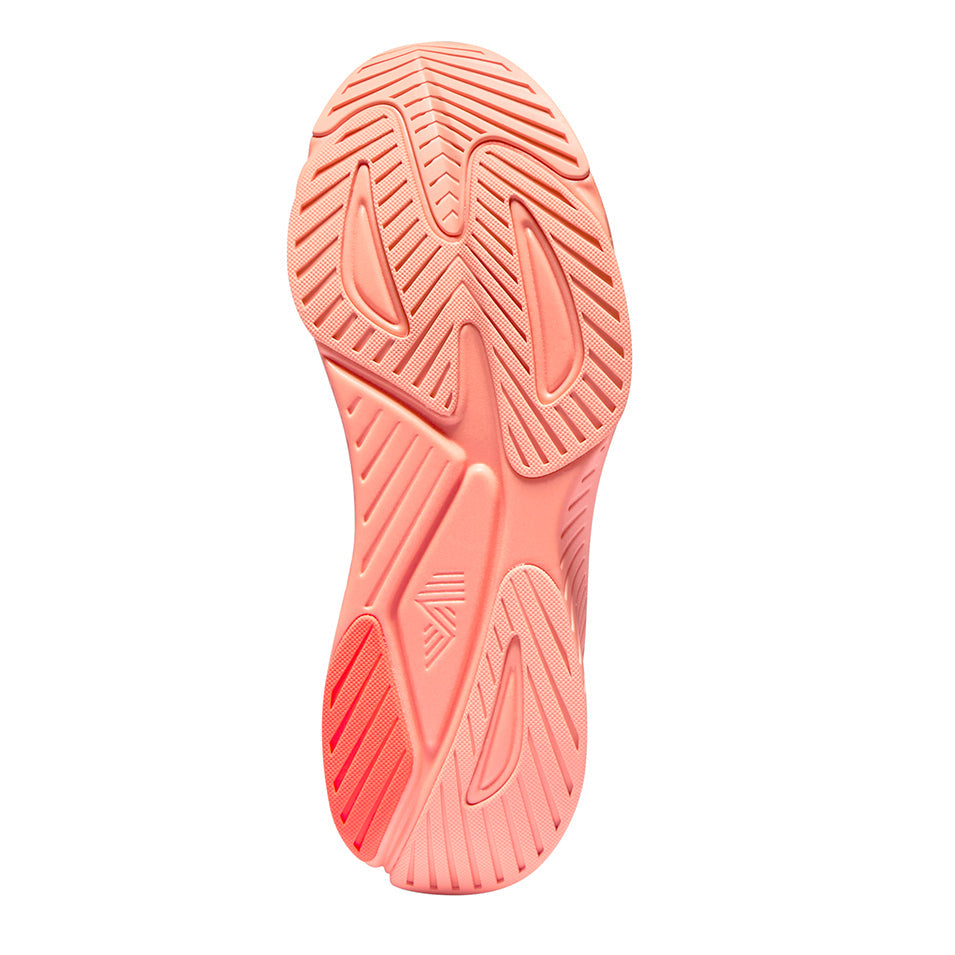 Salmon-colored shoe sole from R.A.D R-1 FLOWER GLOW product for enhanced style and comfort