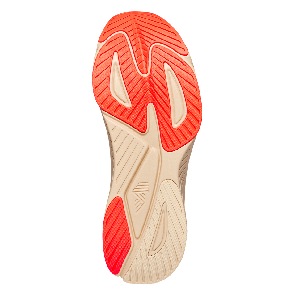 Tan and orange athletic shoe sole for R.A.D R-1 SWEET ORANGE product display