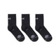 SHORTIE SOCK TRIPLE PACK BLACK at R.A.D® - Performance Socks