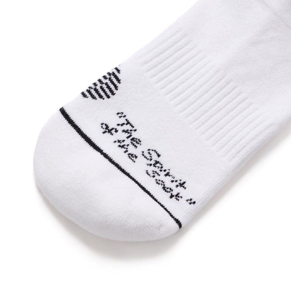White athletic sock.